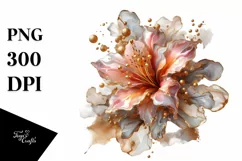 Shiny Gold Azalea Marble | Sublimation | Clipart Product Image 1