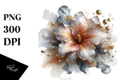 Golden Azalea Marble Magic | Sublimation | Clipart Product Image 1