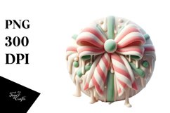 3D Christmas Bow PNG Product Image 1