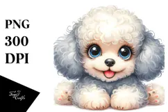 Happy Poodle, High-Res PNG Product Image 1