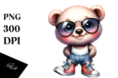 Sublimation Clipart Title: Sports Shoes Bear Product Image 1