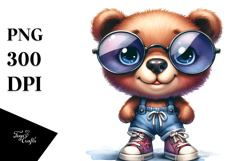 Sublimation Clipart Title: Sports Shoes Bear Product Image 1