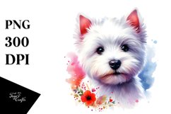 Adorable West Highland White Terrier Drawing Product Image 1