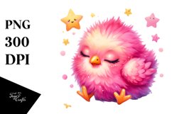 Sleeping Star Baby Chicken PNG Product Image 1