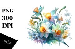 Shiny Glossy Narcissus | Clipart Product Image 1