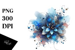 Colorful Blueis Watercolor Splash | Sublimation | Clipart Product Image 3