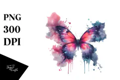 Splashes Butterfly Half of Splashes PNG Product Image 1