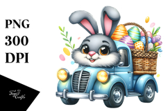 colorful car with Easter Eggs, High-Res PNG Product Image 1