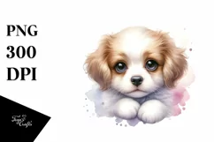 Cute Baby Dog with Big Eyes PNG Product Image 3