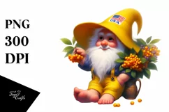 Gnome in Beach Wear and Hat | Sublimation | Clipart Product Image 1