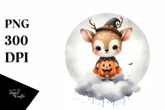 Cute Baby Deer Halloween PNG Product Image 3