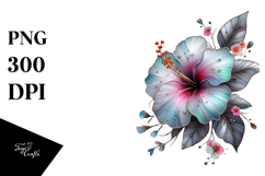 Hibiscus, Watercolor PNG Product Image 1