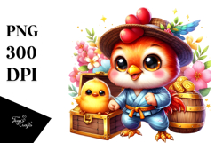 Crazy Baby Rooster Treasure PNG Product Image 1