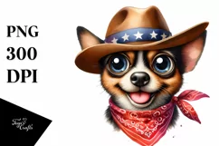 Funny Dog With Bandana Clipart Product Image 3