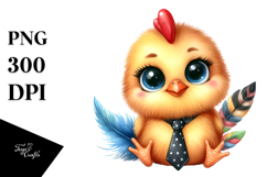 Sublimation Clipart Title: Happy Chicken Product Image 1