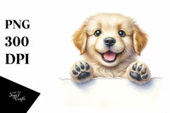 Funny Crazy Small Golden Retriever | Clipart Product Image 3