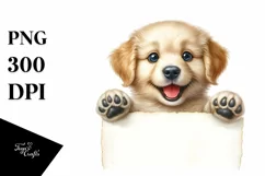 Funny Crazy Small Golden Retriever | Clipart Product Image 3