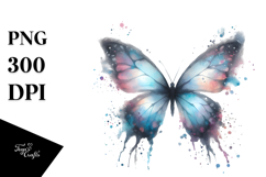 Half Butterfly Butterfly Silhouettes PNG Product Image 1