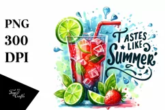 Icy Cold Drink Tastes Like Summer PNG Product Image 1