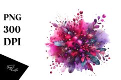 Colorful Magenta Watercolor Splash Product Image 1