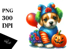 Cute Halloween Dog PNG Product Image 1
