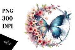 Spring Flower Butterfly, High-Res PNG Product Image 1