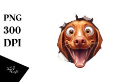 Crazy Vizsla | Sublimation | Clipart Product Image 1