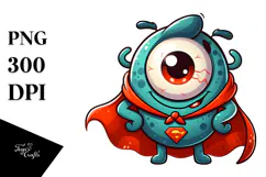 Silly Cartoon Monster PNG Product Image 1