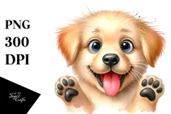 Happy Labrador Retriever Crazy Fur PNG Product Image 1