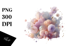 Pastel Plastic Lilac Made of Material with Golden Product Image 1