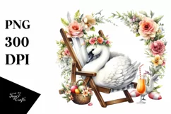 Baby Swan Flower Beach Chair Product Image 3