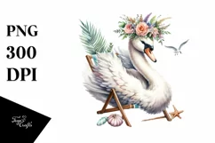 Baby Swan Flower Beach Chair Product Image 3