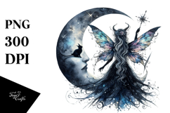Gothic Fairy Moon PNG Product Image 1
