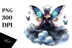 Gothic Fairy on Cloud PNG Product Image 1