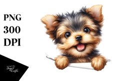 Funny Crazy Small Yorkshire Terrier | Clipart Product Image 3