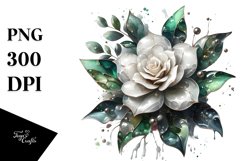 Abstract Glossy Gardenia | -Like Material | Watercolor Product Image 1