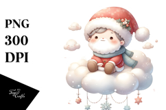Cute Christmas Santa PNG Product Image 1