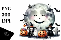 Funny Owl Halloween Clipart PNG Product Image 1