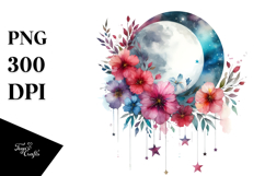 Vibrant Abstract Moon Product Image 1