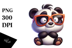 Goofy Panda with Sunglasses PNG Product Image 1