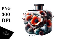 Abstract Bottle Anemone Clipart Product Image 1