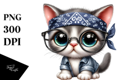 Expressive Baby Cat Clipart Product Image 1