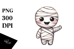 Funny Mummy Watercolor Image PNG Product Image 1