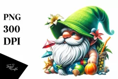 Gnome Beachwear Digital Painting | Clipart Product Image 1