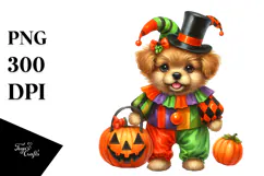 A Cute Baby Dog in Style PNG Product Image 1