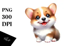 Expressive Baby Pembroke Welsh Corgi, Transparent PNG Product Image 1