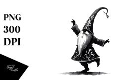 Gothic Dancing Gnome, High-Res PNG Product Image 1