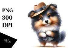Human-like Shetland Sheepdog | Clipart Product Image 3