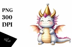 Cute Christmas Dragon Gift Box PNG Product Image 1