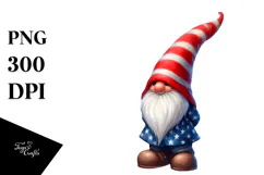 Patriotic Gnome in Summer PNG Product Image 1